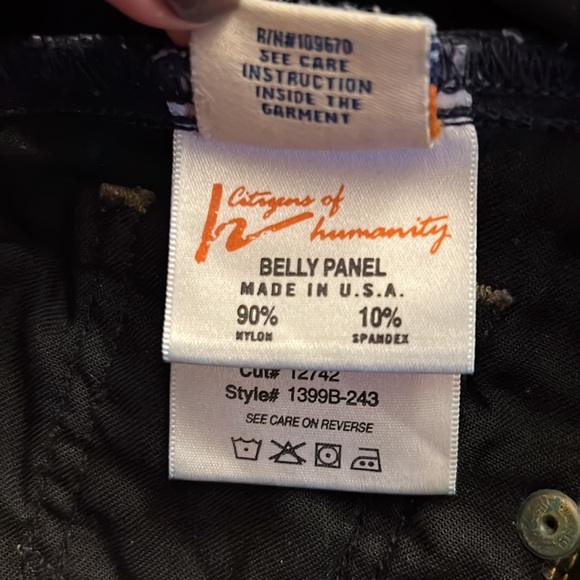 Citizens of Humanity Maternity Jeans with Belly Panel - EUC - Picture 5 of 5